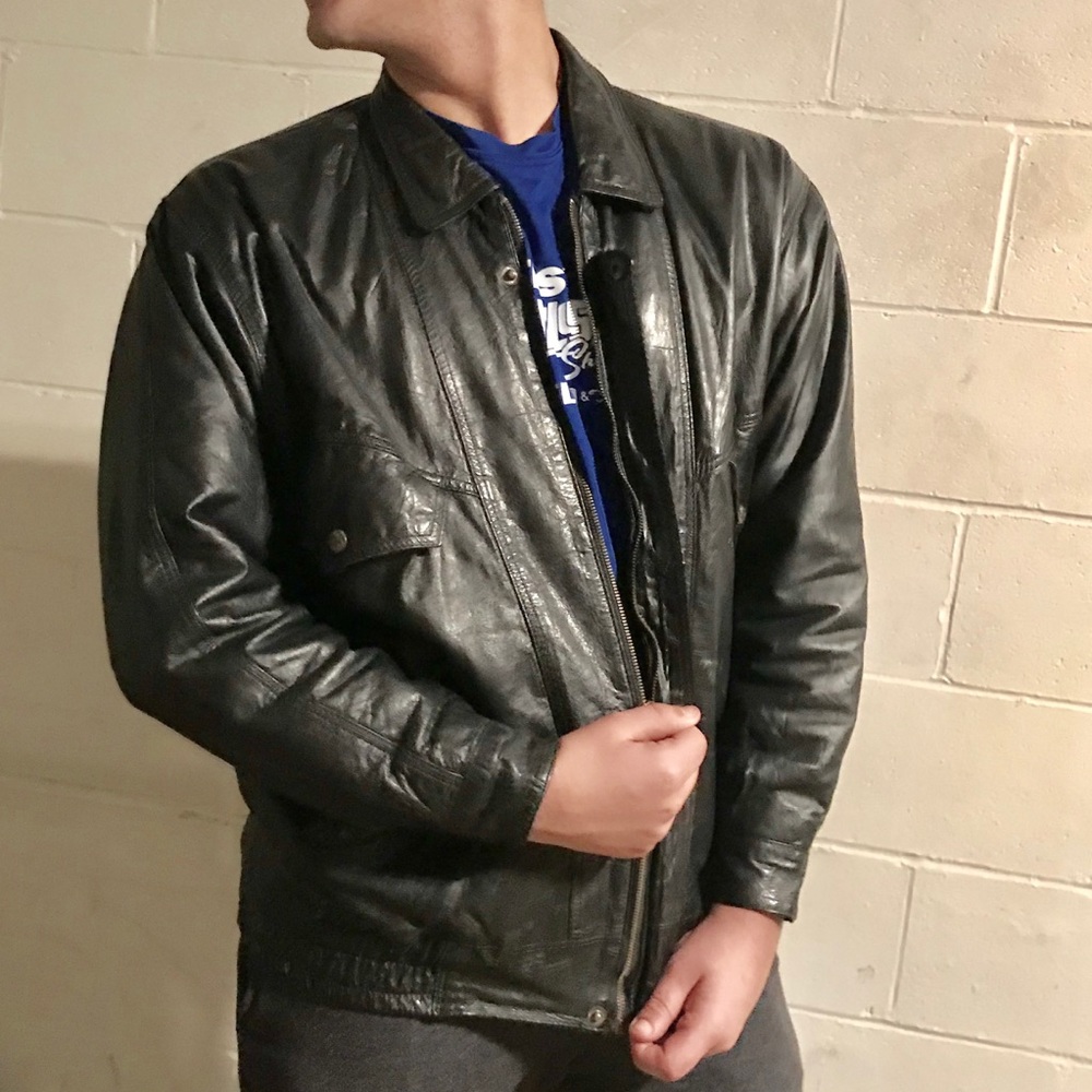men’s authentic leather jacket